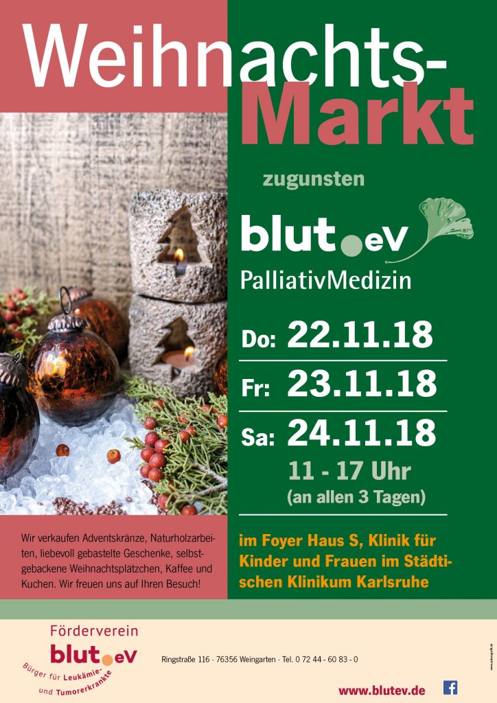 Weihnachtsmarkt am Städtischen Klinikum Karlsruhe, Haus S