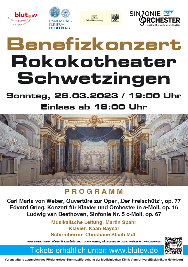 SAP Sinfonieorchester im Rokoko-Theater im Schloss Schwetzingen