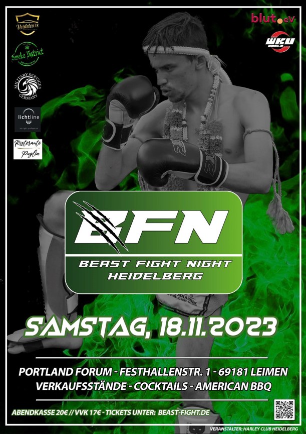 Beast Fightnight Heidelberg am Samstag, 18. November 2023
