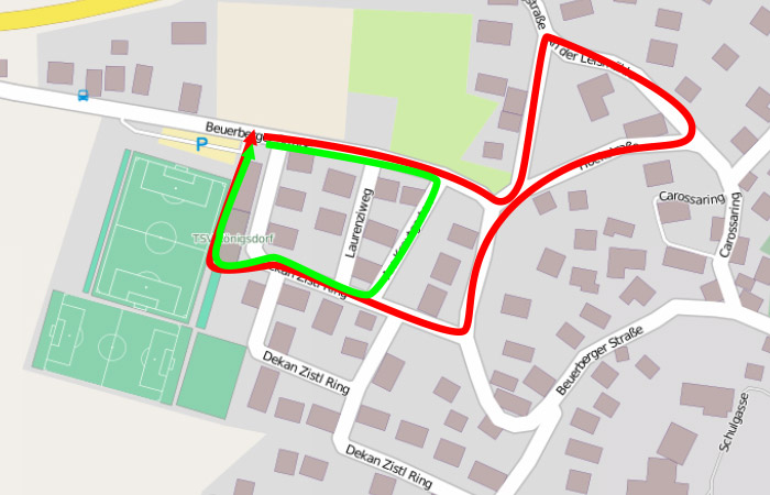 Lebenslauf Laufstrecke Königsdorf